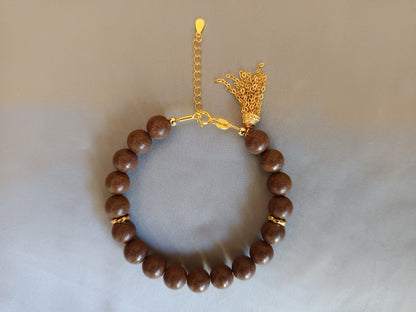 Imperial Osmanthus Incense bracelet gold plated sterling silver