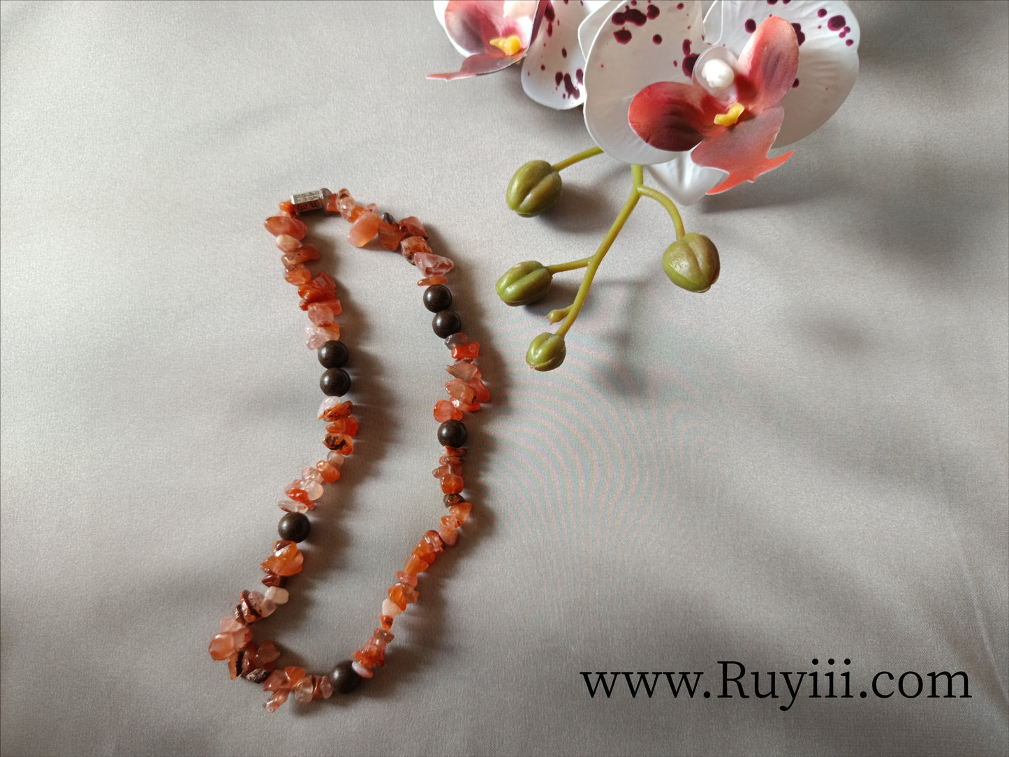 Gemstone Herbal Aromatherapy Double Wrap Bracelet for Calm